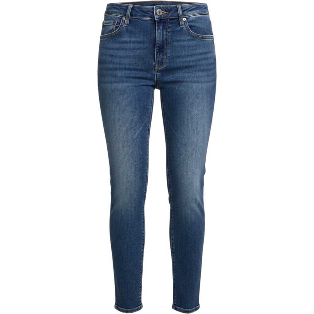 Express Flexx Hyper Stretch Skinny High Rise Jeans Dark Wash Size L 12 14 16